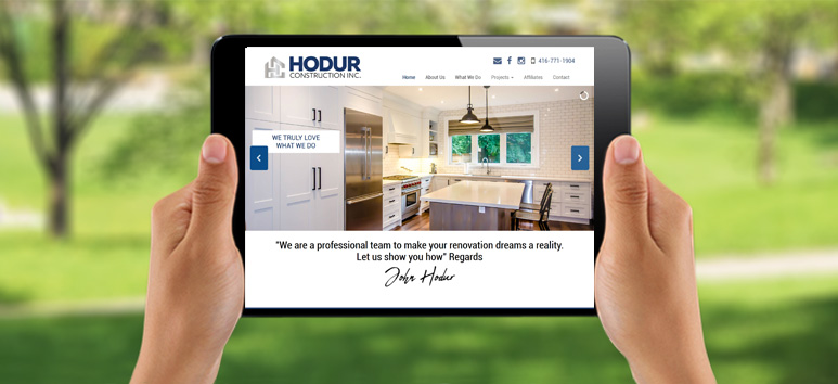 Hodur Construction ipad