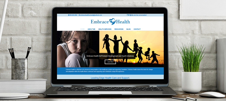 Embrace Health Services laptop