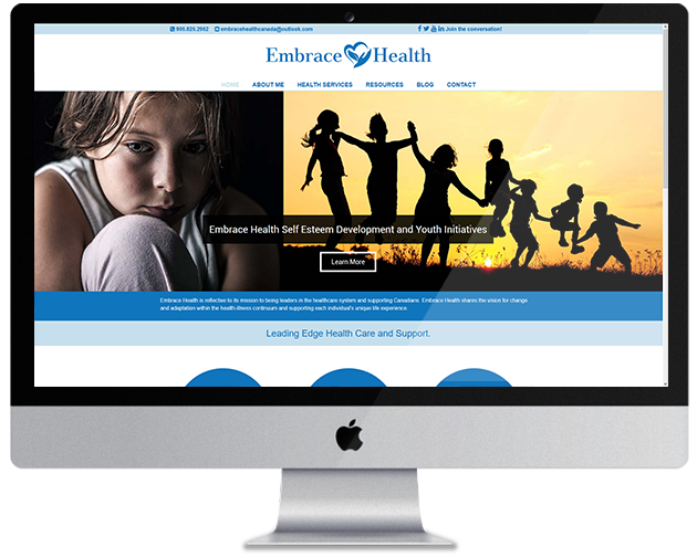 embrace health services portfolio screen