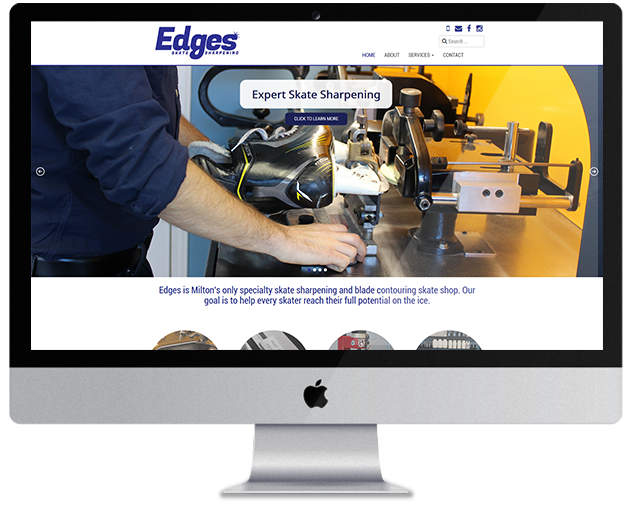 Edges Skate Sharpening portfolio screen