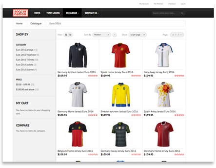 Soccer-Nation website screen shot