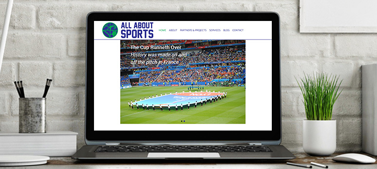 All About Sports laptop